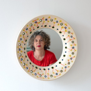 'Connections', Yvette Lardinois, spiegel, mirror, ceramic, 2014