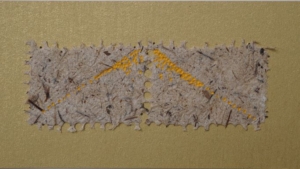 postzegel, handgeschept papier, Y. Lardinois